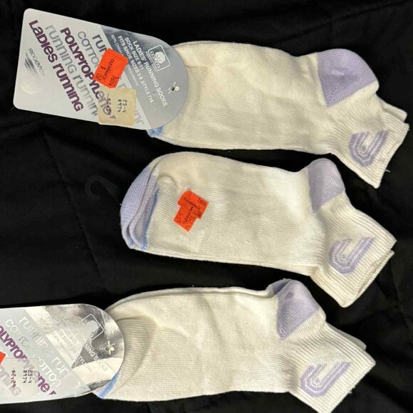 Vintage Women's Ridgeview Ladies Running Quarter length Socks Cotton Blend - Picture 1 of 3